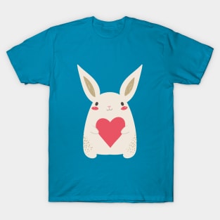 Rabbit with heart T-Shirt